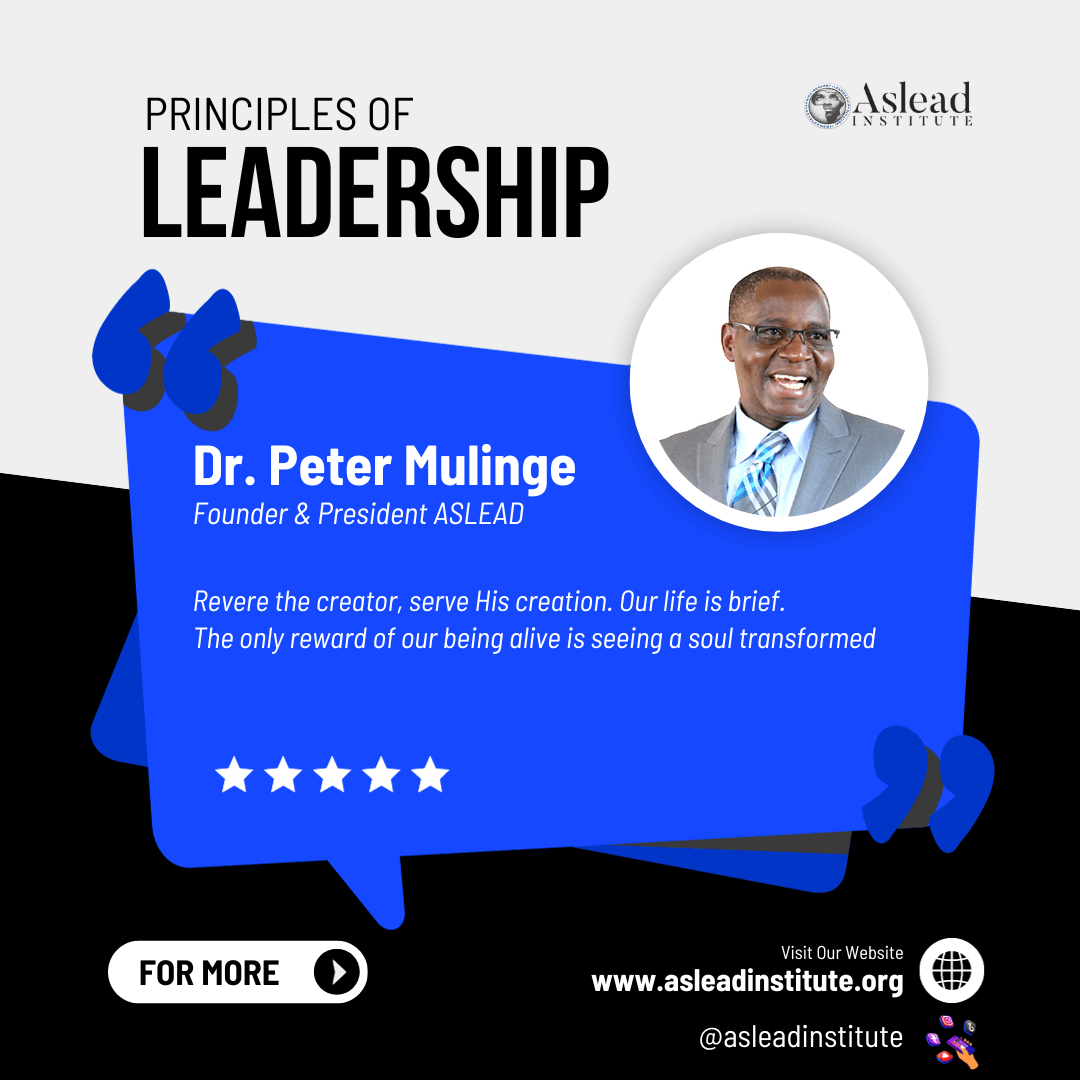 Africa Servant Leadership Quote