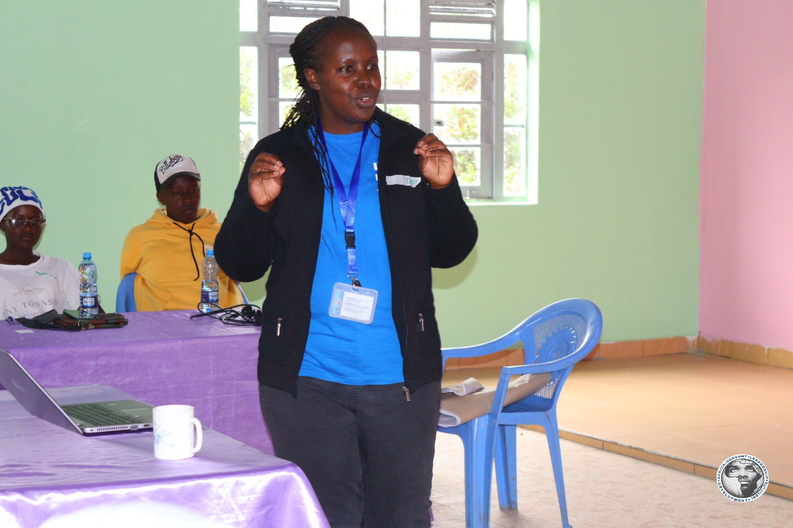 Youth leaders engaged in session