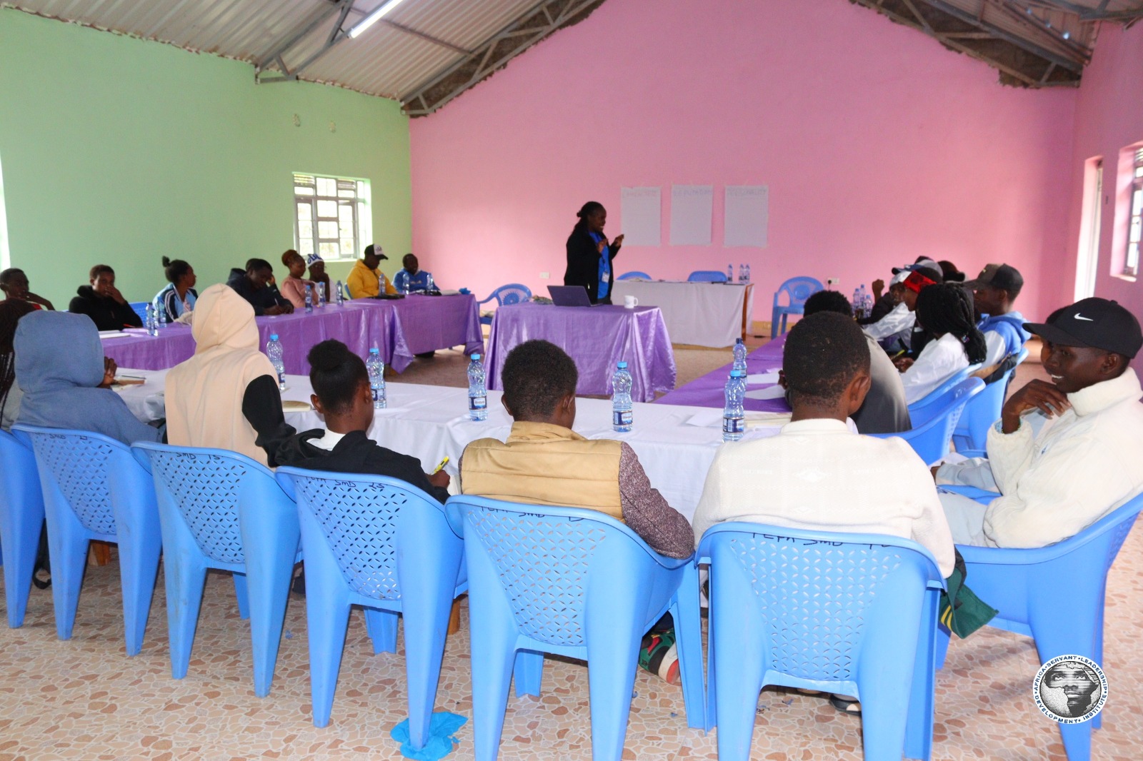 Team-building activity at Sultan Hamud training